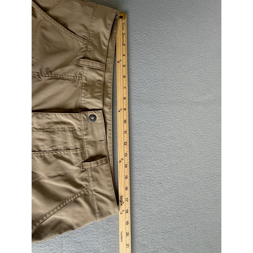 Columbia Womens Tan Khaki Hiking Capri Cargo Pants Outdoor Utility Size 14 - Picture 7 of 11